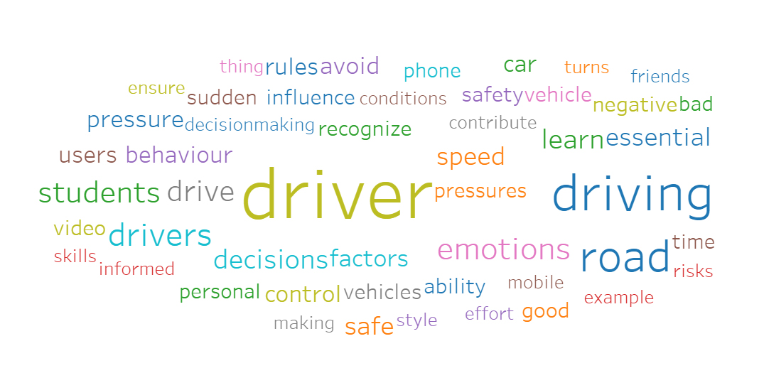 Driver Behaviour-Word Cloud